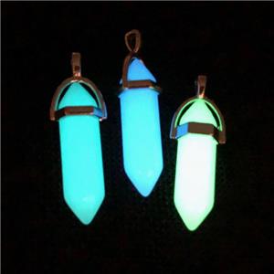 noctilucent stone bullet pendants, mixed, approx 8-230mm [GM11233]