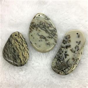 chohua jasper slice pendants, freeform, approx 25-55mm [GM11253]