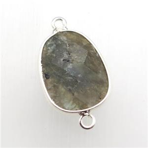 Labradorite teardrop connector, approx 16-22mm [GM11762]