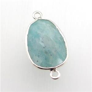 Amazonite connector, teardrop, approx 16-22mm [GM11763]