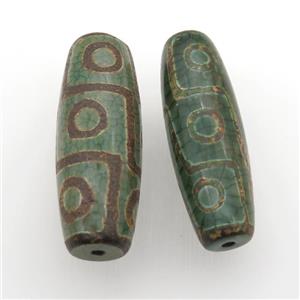 green Tibetan Dzi rice Beads, eye, approx 20-55mm [GM11825]