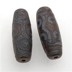 antique Tibetan Dzi rice Beads, eye, approx 20-55mm [GM11826]