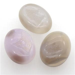 natural Agate Duryz pendant, oval, approx 30-40mm [GM11880]