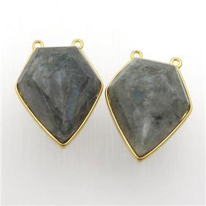 Labradorite arrowhead pendant, approx 18-25mm [GM11888]