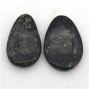 black Coral Fossil pendants, freeform Petoskey, approx 25-50mm [GM12096]