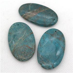 green Amazonite pendants, oval, approx 35-60mm [GM12101]