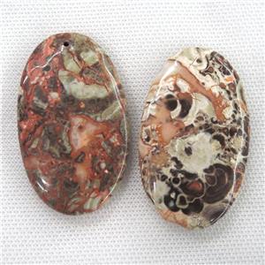 Ocean Jasper pendants, oval, approx 35-60mm [GM12113]