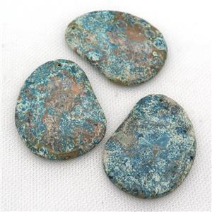 blue Ocean Jasper pendants, freeform, approx 40-58mm [GM12118]