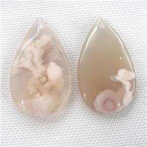 Cherry Agate pendants, teardrop, approx 33-50mm [GM12120]
