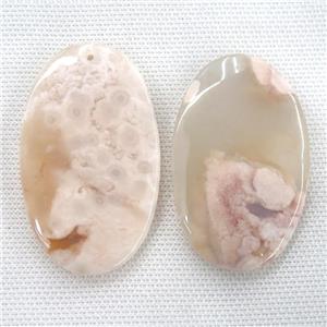 Cherry Agate oval pendants, approx 35-60mm [GM12121]