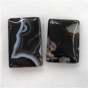 black Cherry Agate pendants, rectangle, approx 30-45mm [GM12125]