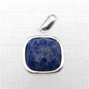 blue Lapis square pendant, approx 10x10mm [GM12292]