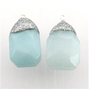 lt.blue Jade pendant, approx 13-20mm [GM12452]