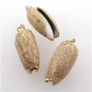 conch shell pendant, gold plated, approx 13-30m [GM12645]