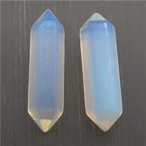 white opalite bullet without hole, approx 8-30mm [GM12697]