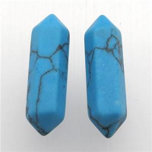 blue turquoise bullet without hole, approx 8-30mm [GM12704]