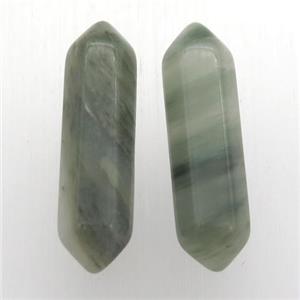 green Actinolite bullet without hole, approx 8-30mm [GM12707]