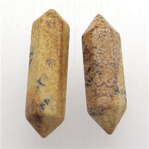 picture jasper bullet without hole, approx 8-30mm [GM12709]