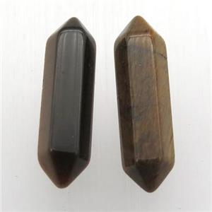 Tiger Eye Stone Bullet Undrilled Nohole, approx 8-30mm [GM12713]