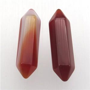red agate bullet without hole, approx 8-30mm [GM12714]