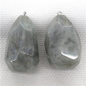 Labradorite pendant, freeform, approx 20-40mm [GM13108]