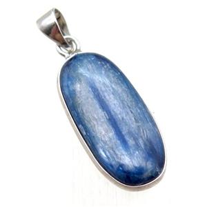 blue Kyanite oval pendant, approx 10-23mm [GM13190]