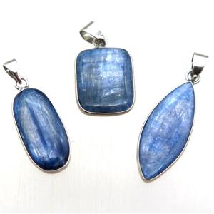 blue Kyanite pendant, mixed shaped, approx 10-30mm [GM13193]