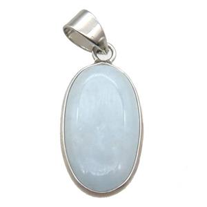 Amazonite oval pendant, approx 11-21mm [GM13194]