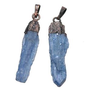 blue Kyanite pendant, antique red, approx 10-40mm [GM13198]