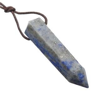 blue Lapis Lazuli bullet pendant, approx 13-55mm [GM13220]