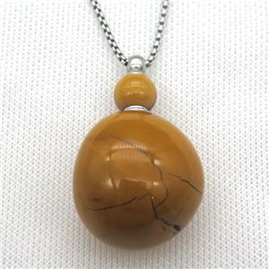 Mookaite perfume bottle Necklace, approx 30-50mm [GM13398]