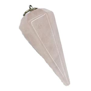 Rose Quartz pendulum pendant, approx 15-30mm [GM13580]