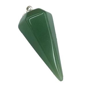 green Aventurine pendulum pendant, approx 15-30mm [GM13581]