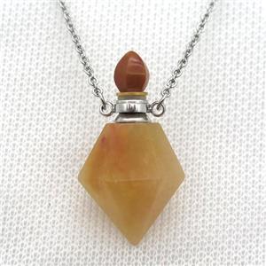 red Carnelian Agate perfume bottle Necklace, approx 20-35mm [GM13606]