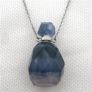Fluorite perfume bottle Necklace, approx 20-40mm [GM13618]