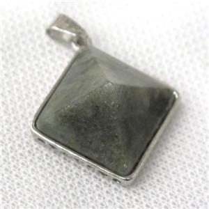 labradorite pyramid pendant, approx 20mm [GM13882]