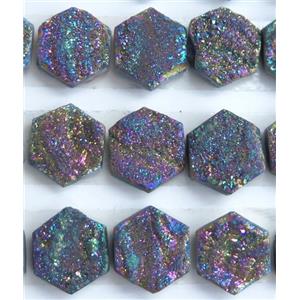 druzy quartz cabochon, oval, approx 10mm dia [GMC105]