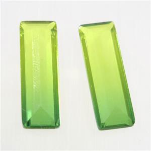 synthetical multicolor Tourmaline cabochon, no hole, rectangle, approx 8-24mm [GMC138]