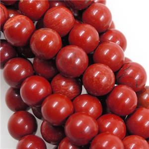 round Red Jasper Beads, approx 4mm dia, 15.5 inches [GMLB1523-4MM]