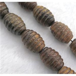 barrel Tiger eye stone beads, approx 15x20mm, 15.5 inches [GMLB1536]