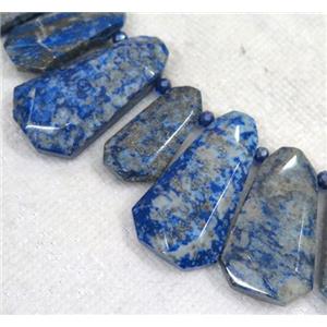 lapis lazuli beads, faceted teardrop, blue, approx 20-40mm, 15.5 inches [GMLB1608]