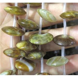 Agate bead, flat round, approx 16-20mm [GMLB1640]