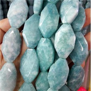 Blue sponge quartz bead, freeform, approx 20x30mm [GMLB1649]
