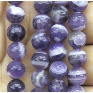 dog-tooth Amethyst beads, round, purple, approx 10mm dia [GMLB1667-10MM]