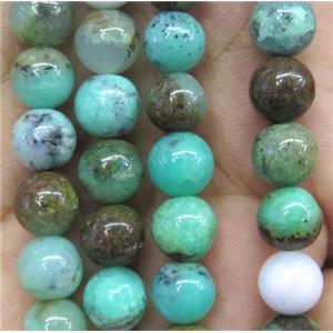 natural Australian Chrysoprase Beads, round, green, approx 10mm dia [GMLB1702-10MM]