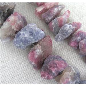 pink tourmaline chip beads, freeform nugget, approx 15-35mm [GMLB1705]