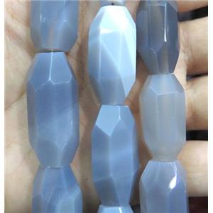 grey agate bead, freeform, approx 16x35mm, 11-13pcs per st [GMLB1719]