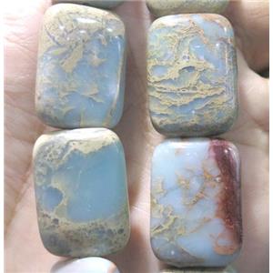 snakeskin jasper beads, rectangle, approx 20x30mm [GMLB1724]
