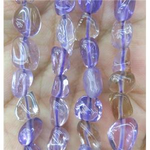 Amethyst bead chip, freeform, approx 6-10mm [GMLB1729]