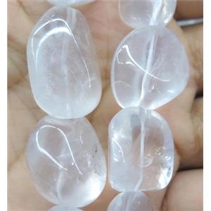 clear quartz bead, nugget, freeform, approx 10-20mm [GMLB1808]